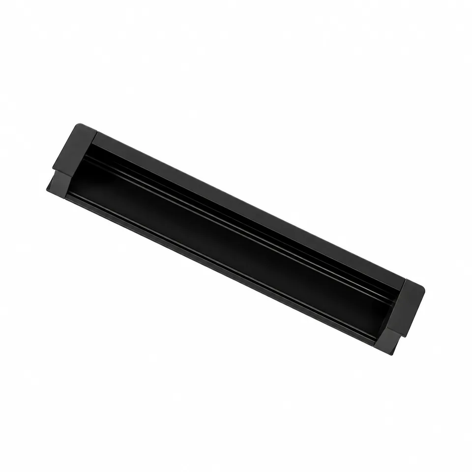 Puxador Calha, Preto